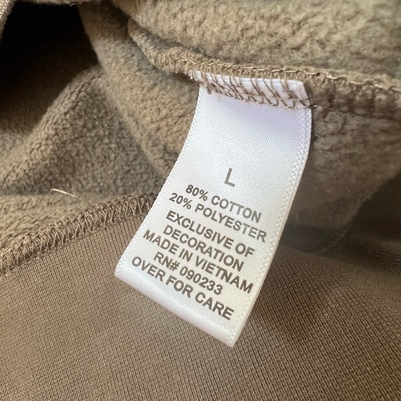 Fear of God x Essentials Pull-Over Hoodie (SS21) - Taupe Unisex Large - Picture 6 of 8